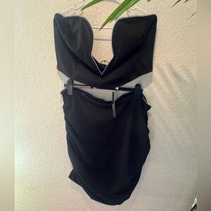 Fashionova black skirt set